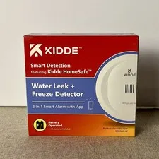 Kidde Smart Water Leak and Freeze Detector WiFi Alexa Google 60WLDR-W