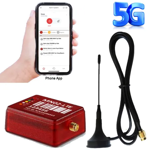 $7.50/mo 5G LTE-M Cellular Communicator Phone App Arm Alarm System Dialer 4G LTE