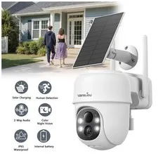 Wansview 2K Wireless Solar Security Camera Outdoor WiFi for Home Ai Detection
