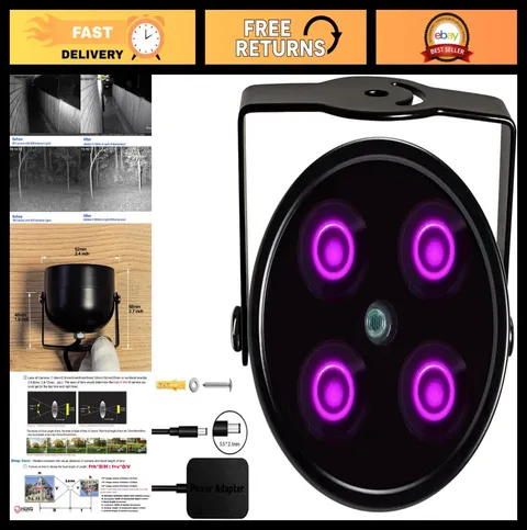 4-LED Infrared Illuminator Light for IR Cameras, Quest Series & PSVR2 - Power Ad