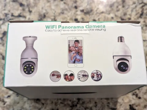 WiFi Panorama Camera Real-time Remote Viewing 2 Pack Light Socket Cameras CL221