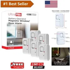 5 Pack Personal Security Window & Door Alarm - 120dB Easy Install Home Safeguard