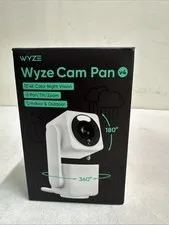 Wyze Cam Pan v4, 4K UHD Indoor/Outdoor, Plug-In, Pan/Tilt Security Camera White