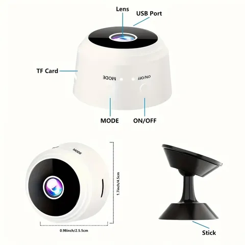 Wireless Security Camera 1080P HD - Indoor/Outdoor with Night Vision, Motion Ale