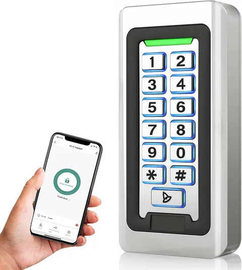 Wireless Wifi Access Control Keypad, Metal Stand-Alone Door Access Control Syste