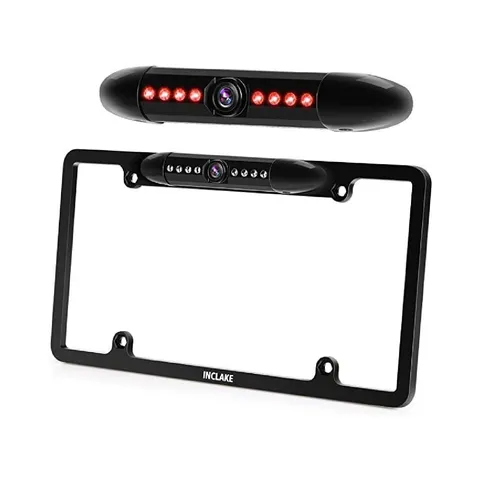 GAMA License Plate Backup Camera, Ultra HD Back up Camera with 8 Upgraded IR...