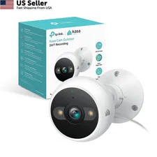 Kasa 2K+ Outdoor Wired Security Camera - 1 Count (Pack of 1), White