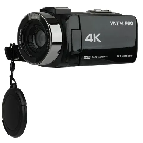 DVR4K-BLK 4K HD Digital Video Camera with WiFi, Built in Night Vision
