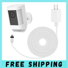 Power Adapter for Ring Spotlight Cam Plus/Pro (Battery), with 25Ft/7.5M Flat Wea