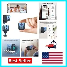 2025 Wireless Surveillance Cam: 4K Night Vision, Motion Alerts, USB Rechargeable
