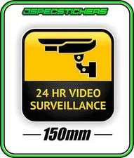 CCTV SECURITY STICKER WINDOW WARNING ALARM HOME BUSINESS SAFETY STYLE 1
