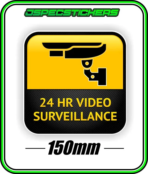 CCTV SECURITY STICKER WINDOW WARNING ALARM HOME BUSINESS SAFETY STYLE 1