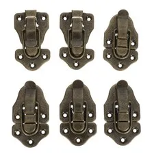 6pcs Duckbilled Hasp Lock for Tool Boxes: Box Latch Clasp Small Toggle Buckle -