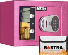 Fireproof Safe Box with Sensor Light & Fireproof Bag, Money Safe Box with Digita