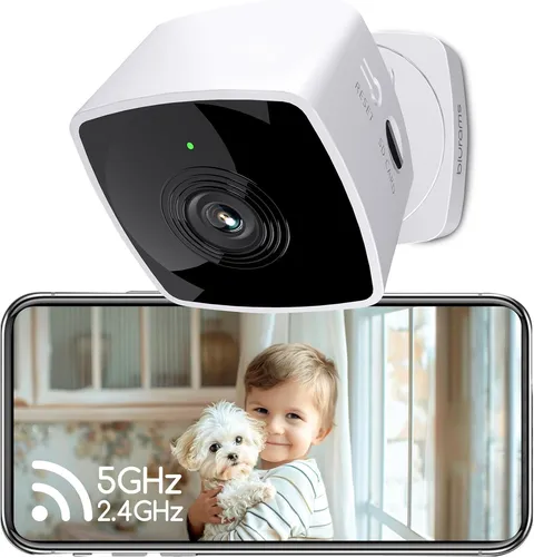 5Ghz Cameras for Home Security, 2K Security Camera Indoor, Pet Camera with Phone