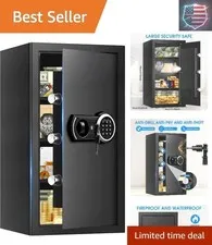 6.0 Cuft Extra Large Fire Safe Box for Home, Document Safe Box Fireproof Wate...