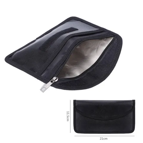 Fire Proof money Bag Fireproof Document Pouch Waterproof Safe Cash Black 21*11.5