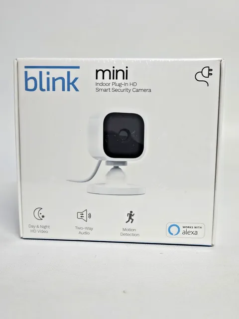 Blink Mini Indoor Plug-In Live HD Smart Security Camera (New in Box)