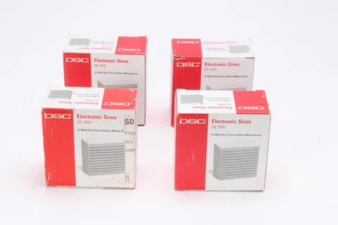 DSC SD 15W 15-Watt Dual Tone Surface Mount Siren (Lot of 4) - NEW
