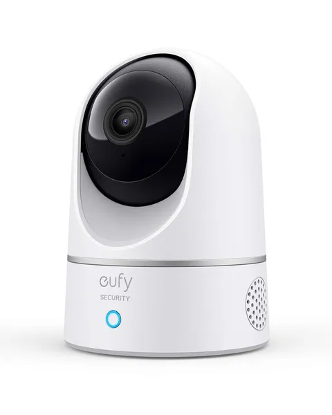 eufy Security Indoor Cam E220, Dog/Pet Camera, Pan 1 Count (Pack of 1), White