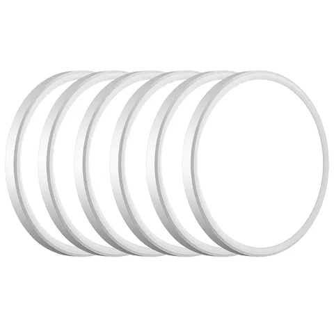 WKONCLDY 6PACK 3200lm LED Flush Mount Ceiling Light, Super 12in-6Pack, White