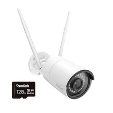REOLINK Outdoor Security Camera with 128GB microSD Card Bundle, 5MP,...
