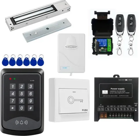 Door Access Control System RFID Keypad 600Lb Electric Magnetic Door Lock Kit wit