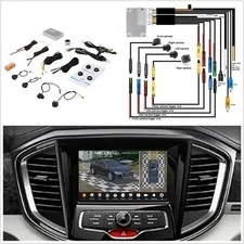 Car 360° 3D Panoramic Camera Bird Eye Surround View Parking Monitor DVR System