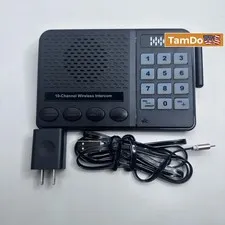 FTAN40A Wireless Intercom System – 10-Channel, 3 Codes, Home Office Use