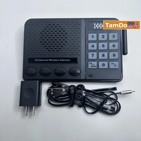 FTAN40A Wireless Intercom System – 10-Channel, 3 Codes, Home Office Use