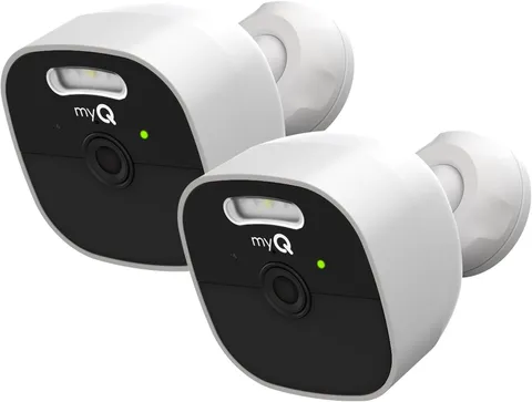 myQ Outdoor Battery Camera 2K Camera Color Night Vision Spotlight Motion Alerts
