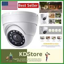 1080P Dome Surveillance Camera - HD, Infrared Night Vision for Enhanced Security
