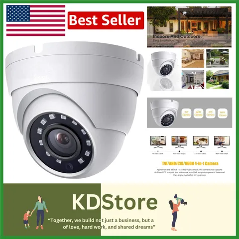 1080P Dome Surveillance Camera - HD, Infrared Night Vision for Enhanced Security