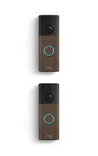 2 Pack Ring Battery Doorbell Retinal 2K (Newest Model) 2nd Gen Matte Mocha NEW