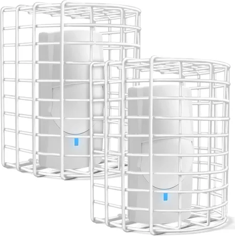 2 Pcs Motion Detector Wire Cage 7 x 5.8 x 4.5 Inch Steel Motion Detector