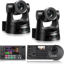 PTZ 20X Optical Zoom Camera Bundle, AI Auto Tracking Gen 3,HDMI Video Mixer Swit