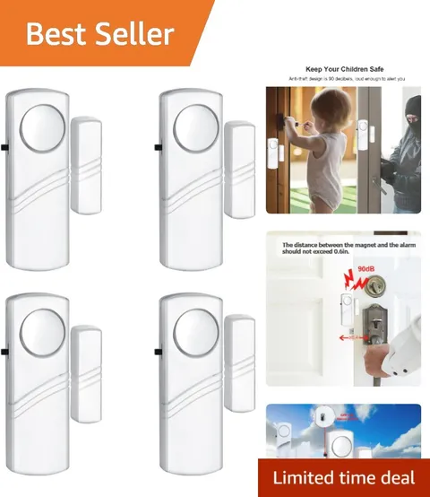 Door Window Alarm, 90dB Wireless Sensor Alarm for Kids & Home Security | Door...