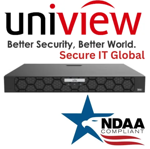 UNV 32-Ch 16MP 2 SATA HDDs Audio NDAA Uniview Security Surveillance Recorder NVR