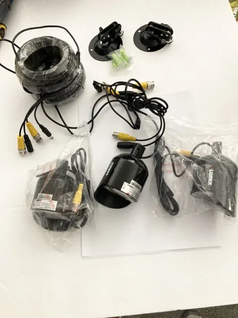 Three NEW LOREX Security Bullet Cameras Model MC7662  PLUS 2-Cables/Brackets