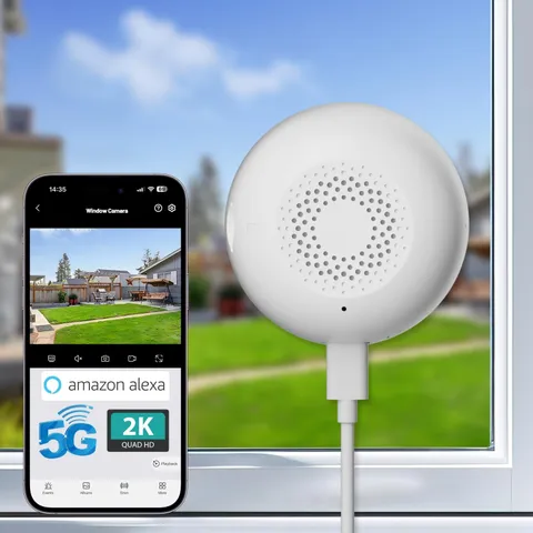 2K WiFi Indoor Security Camera PTZ Dome Cam Color Night Vision Alexa 24/7