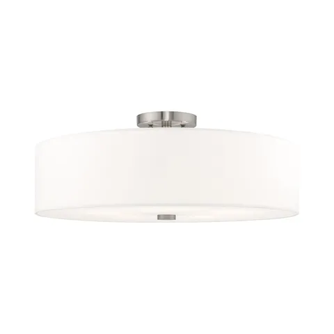 Livex Lighting 52142-91 5 Lt Brushed Nickel 22"L x 22"W x 9"H,