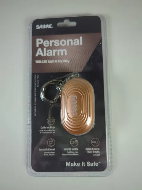 SABRE Person Alarm 2-in-1 LED Light KeyChain Rose Gold