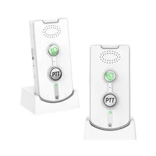 Wireless 2-Way Intercom System - Long Range, Portable, Push to Talk, Dual Channe