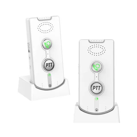 Wireless 2-Way Intercom System - Long Range, Portable, Push to Talk, Dual Channe