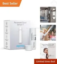 Recessed Z-Wave Door Sensor 7 - Smart Start S2, Long-Lasting Battery & Secure