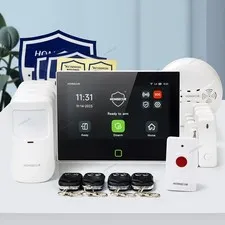 HOMSECUR Wireless WIFI 4G LCD Home House 7" Alarm System+Pet-Immune/Friendly