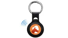 Keychain Alarm for Women Self Defense with GPS NO SUBSCRIPTION NEEDED black leat