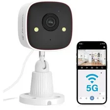 Waterproof Indoor/Outdoor 2K Security Camera with Motion Detection & Audio