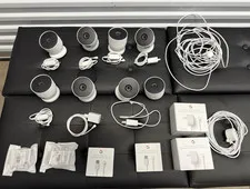 8x Google Nest CamWired 1080p Indoor/Outdoor w/ Cables magnetic Mounts