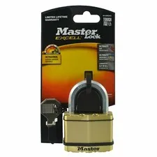 MASTER LOCK PADLOCK EXCELL 32mm OCTAGONAL BORON CARBINE SHACKLE LAMINATED